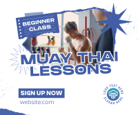 Muay Thai Lessons Facebook Post