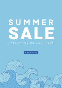 Summer Waves Sale Poster