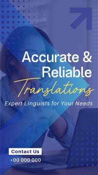 Corporate Reliable Translator Service Facebook Story