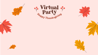 Thanksgiving Promo Zoom Background Design