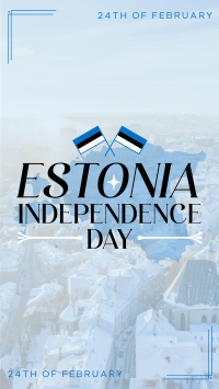 Majestic Estonia Independence Day Instagram Reel Design