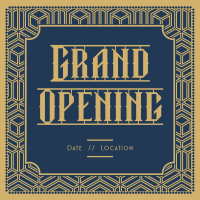 Art Deco Opening Instagram Post Image Preview