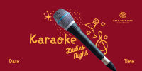 Karaoke Ladies Night Twitter Post