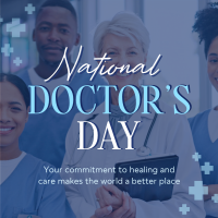 National Doctor's Day Linkedin Post Design