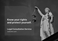 Legal Consultation Service Postcard