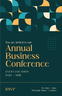 Abstract Business Meeting Invitation Invitation