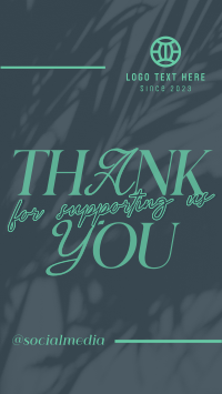 Minimalistic Thank You Instagram Reel Image Preview