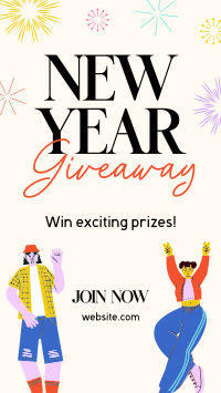 New Year's Giveaway Instagram Story