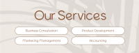 Minimalist Services Facebook Cover Image Preview