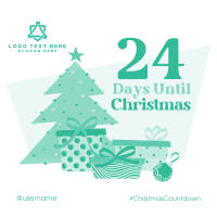 Exciting Christmas Countdown Linkedin Post