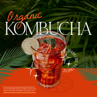 Organic Kombucha Instagram Post