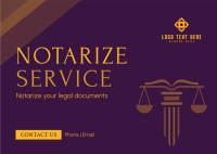 Legal Documentation Postcard