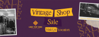 Retro Vintage Shop Sale Facebook Cover