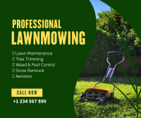 Lawnmowers for Hire Facebook Post