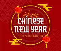 Prosperous New Year Facebook Post Design