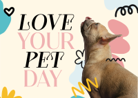 Love Your Pet Today Postcard