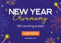 New Year Special Giveaway Postcard