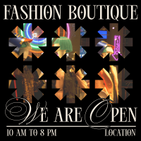 Quirky Boutique Business Hours Linkedin Post Design