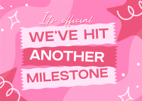 Cutesy Quirky Milestone Postcard Image Preview