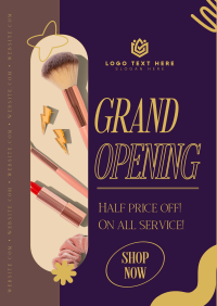 Salon Grand Opening Poster