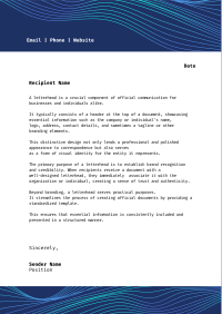 Web Letterhead example 1