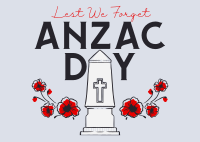 Remembering Anzac Day Postcard