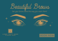 Beautiful Brows Postcard