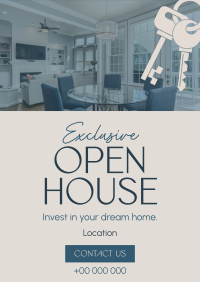 Elegant Open House Poster