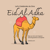 Eid Al Adha Camel Instagram Post Design