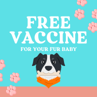 Quirky Dog Vet Vaccine Instagram Post Design