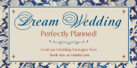 Decorative Vintage Wedding Twitter Post