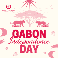 Gabon Independence Day Linkedin Post Design