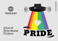 UFO Pride Postcard