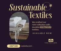 Sustainable Textiles Collection Facebook Post