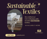 Sustainable Textiles Collection Facebook Post