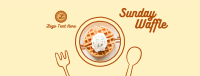 Yummy Waffle Plate Facebook Cover