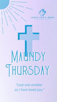 Holy Week Maundy Thursday Facebook Story