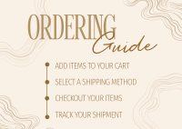 Elegant Marble Order Instructions Postcard