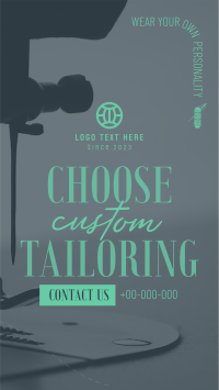 Choose Custom Tailoring Facebook Story