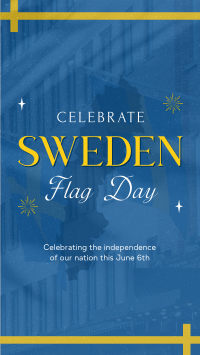 Commemorative Sweden Flag Day Facebook Story