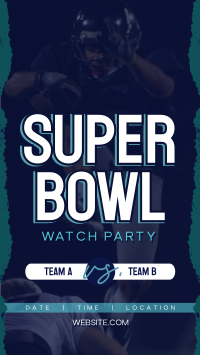 Watch SuperBowl Live Facebook Story Design