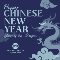 Dragon Chinese New Year Instagram Post Image Preview