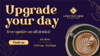 Free Upgrade Upsize Coffee Animation