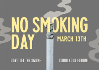 Non Smoking Day Postcard