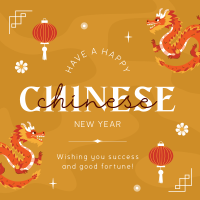 Chinese Zodiac Dragon Linkedin Post Design