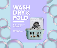 Wash Dry Fold Facebook Post