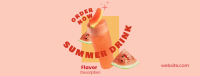 Summer Drink Flavor  Facebook Cover