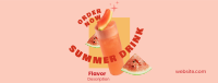 Summer Drink Flavor  Facebook Cover Image Preview