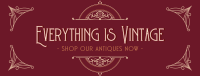 Retro Antique Store Facebook Cover Design