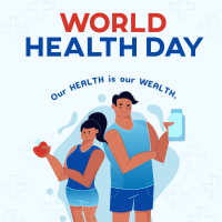 Healthy People Celebrates World Health Day Instagram Post